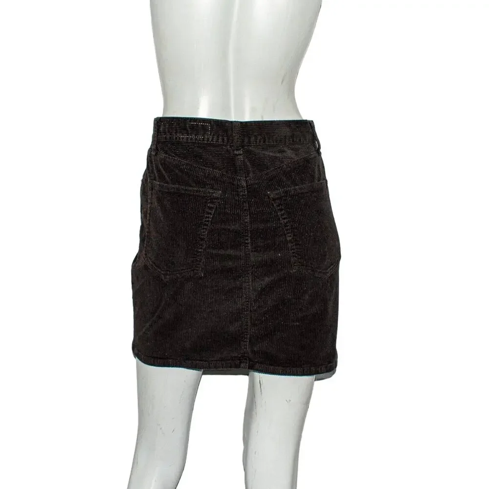 Rag & Bone NY Brown Corduroy Skirt Women's Size 24